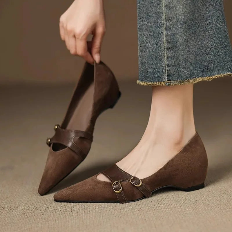Montclair Double-Buckle Flats