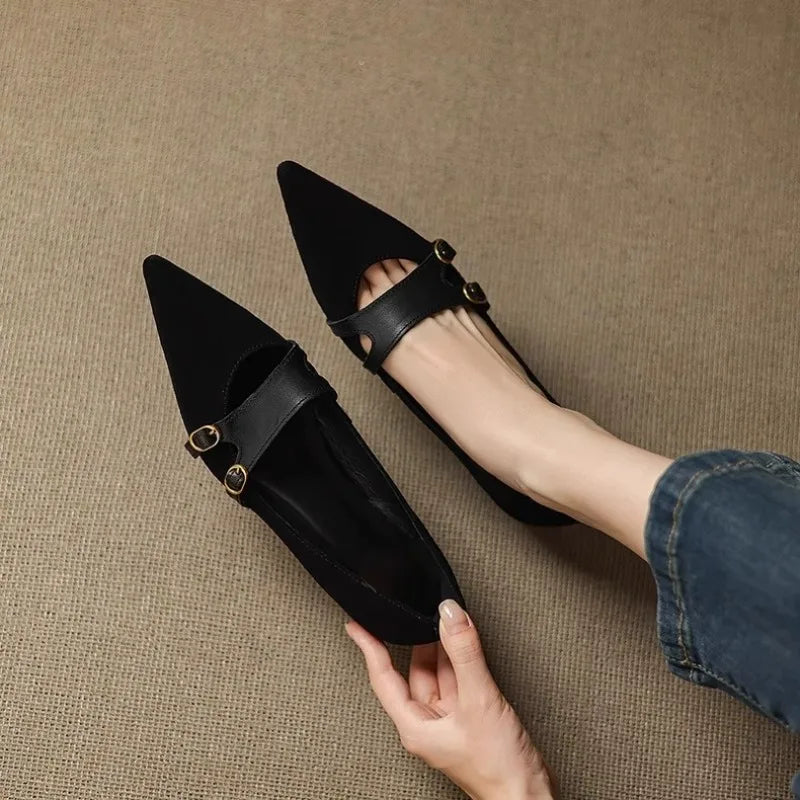 Montclair Double-Buckle Flats