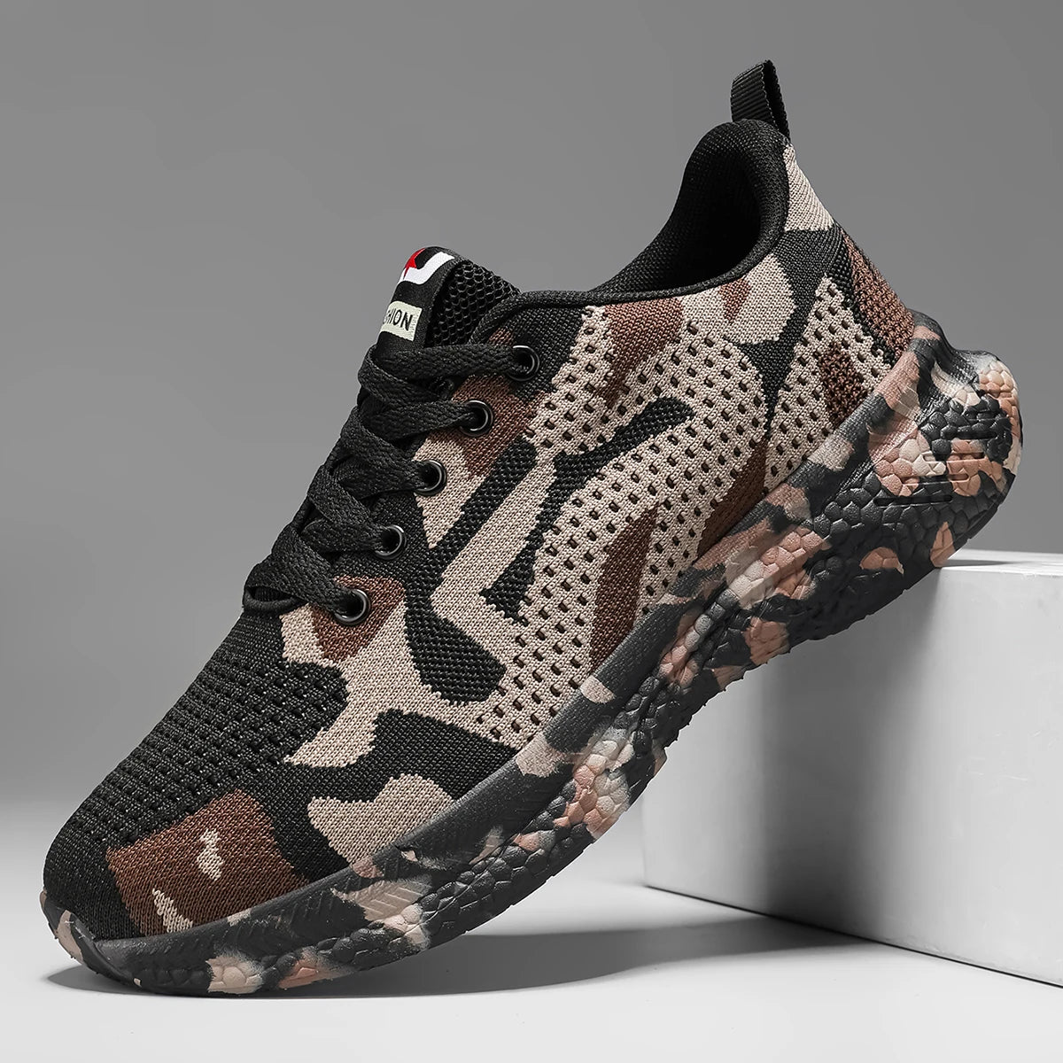 Ravello Camo-Knit Terrain Sneakers