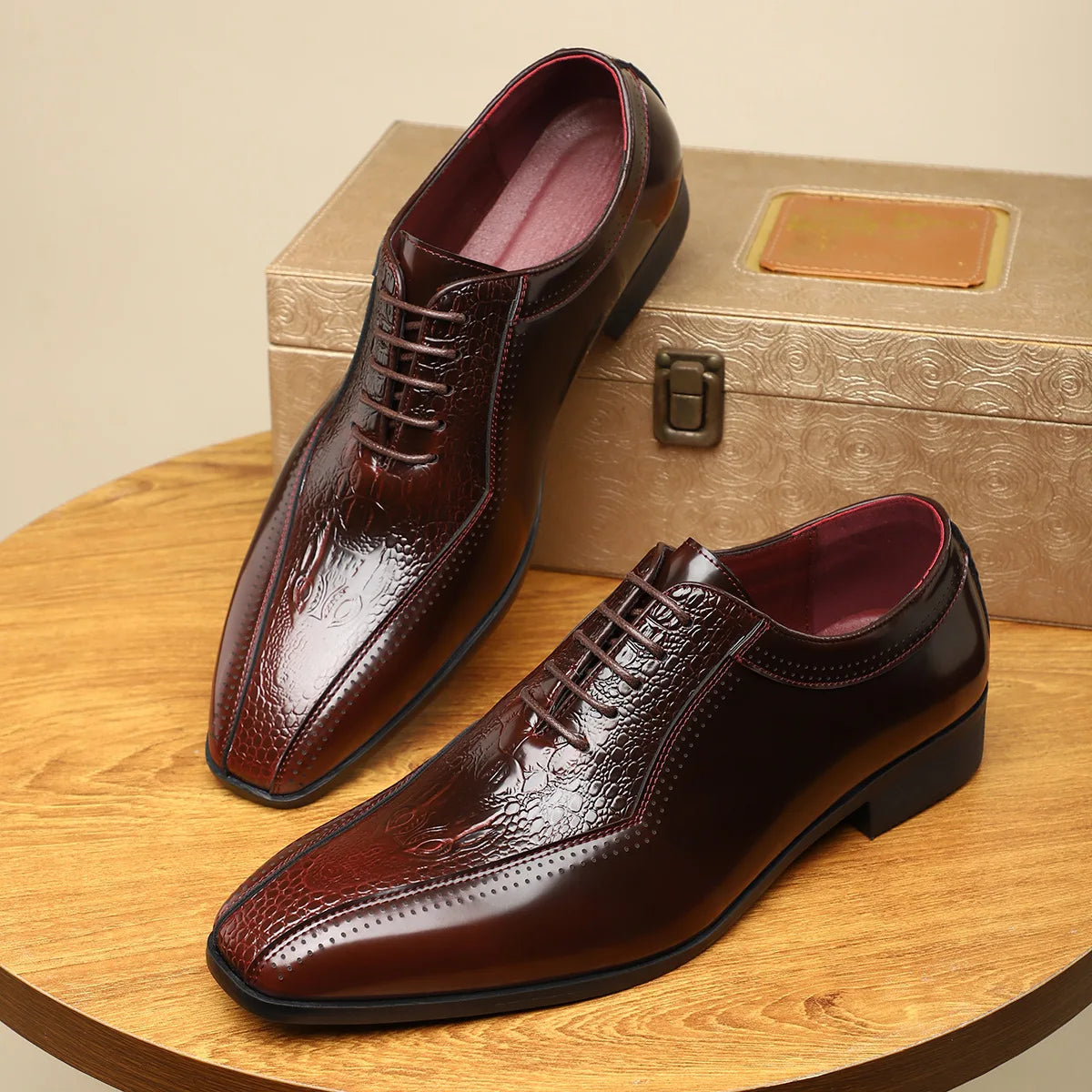 Sovereign Dual-Texture Oxfords