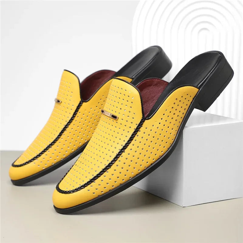 Marquee Perforated Leather Loafers