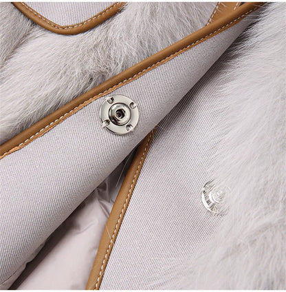 Sophia Fur-Trim Coat
