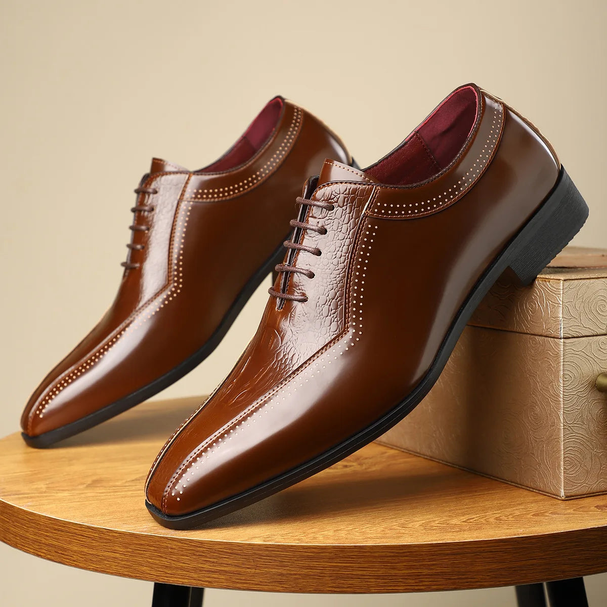 Sovereign Dual-Texture Oxfords