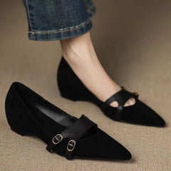 Montclair Double-Buckle Flats