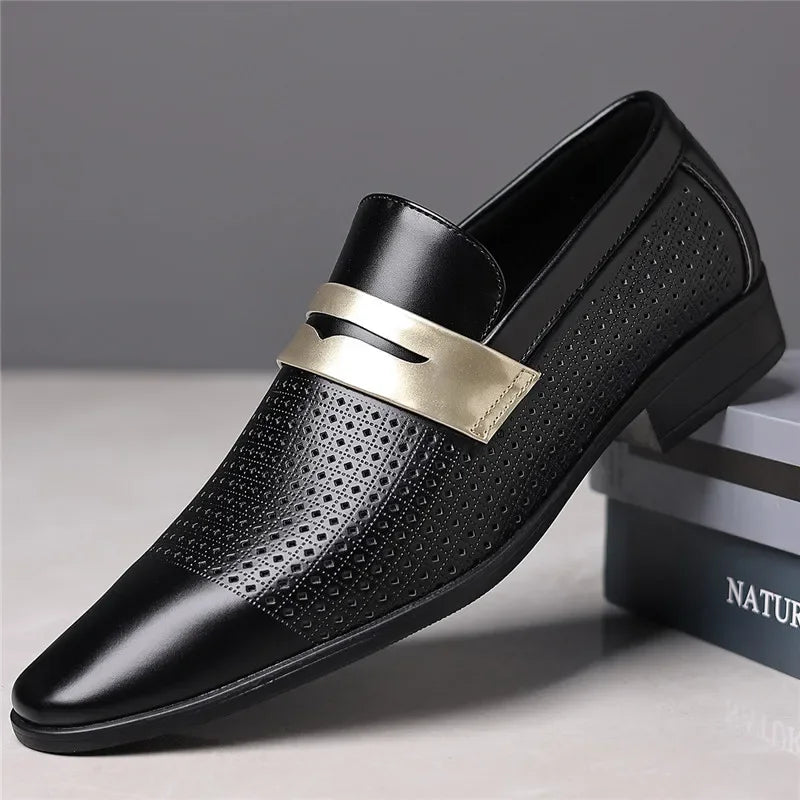 Norwood Perforated Leather Loafer