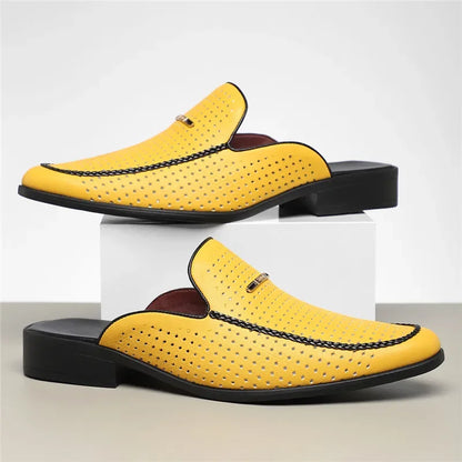 Marquee Perforated Leather Loafers