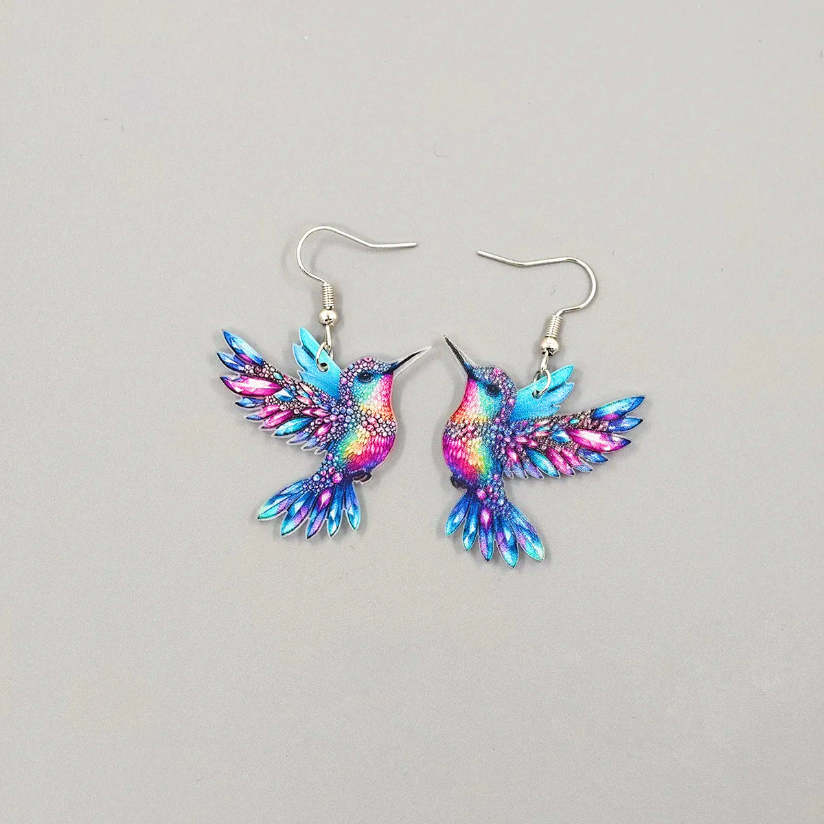 Opal Hummingbird Earrings