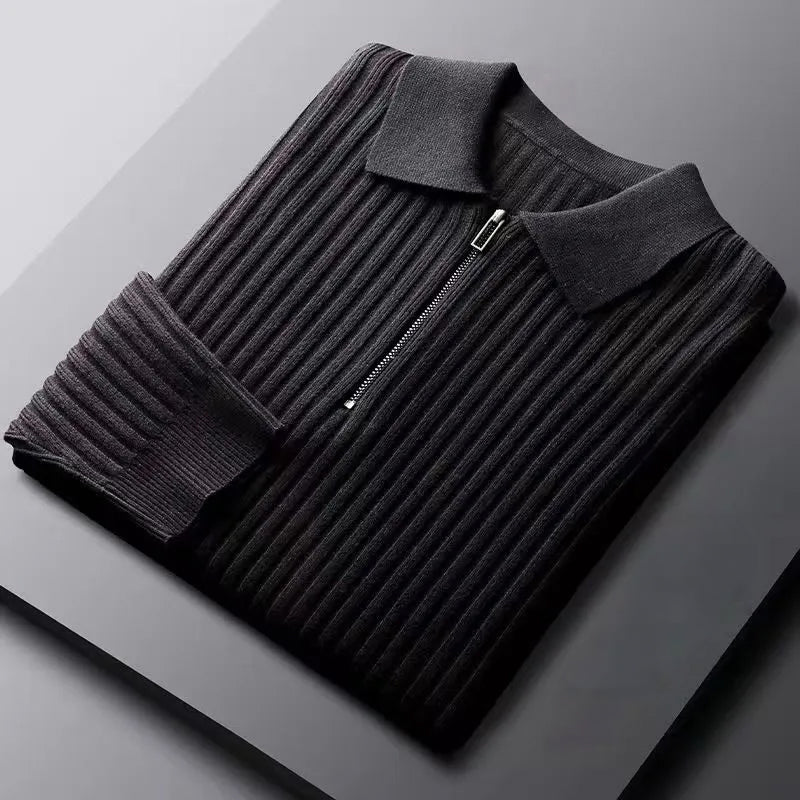 Classic Zip Polo Sweater