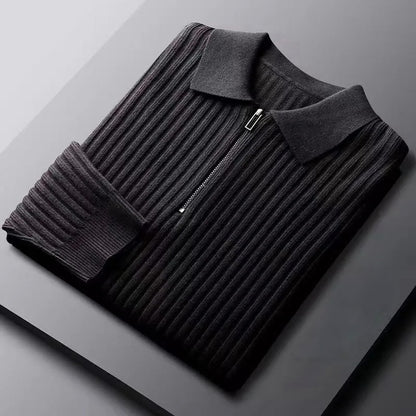 Classic Zip Polo Sweater