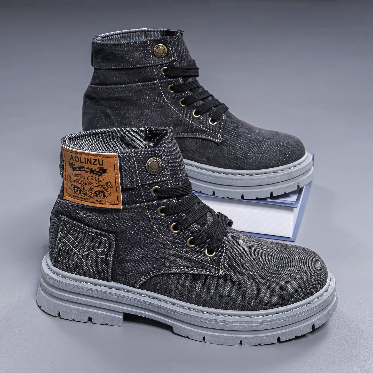 StreetFlex Denim Boots