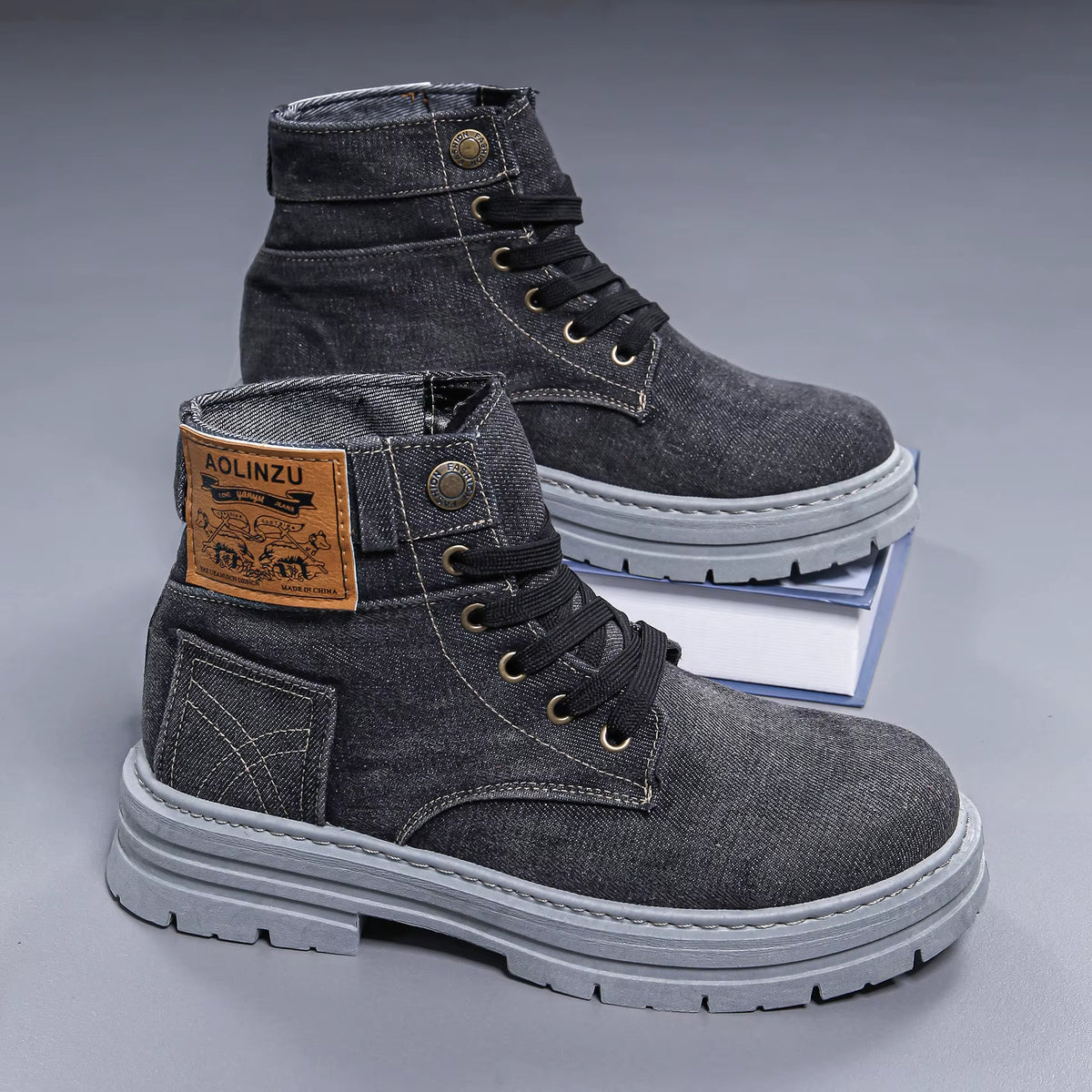 StreetFlex Denim Boots