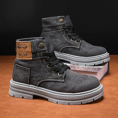 StreetFlex Denim Boots