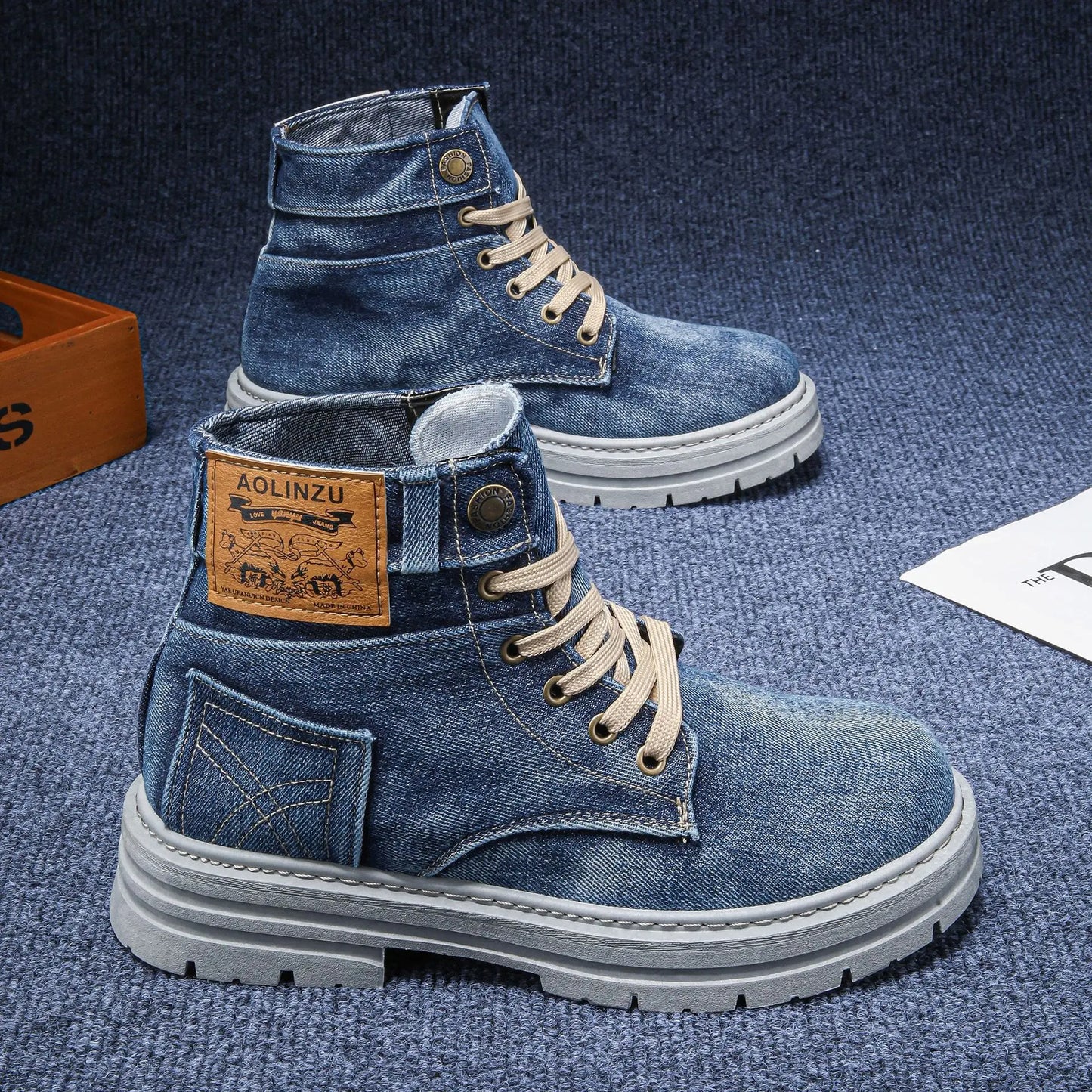 StreetFlex Denim Boots