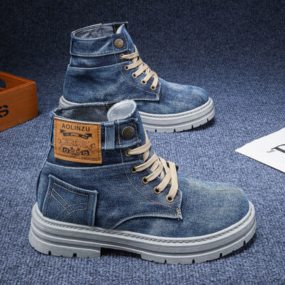 StreetFlex Denim Boots