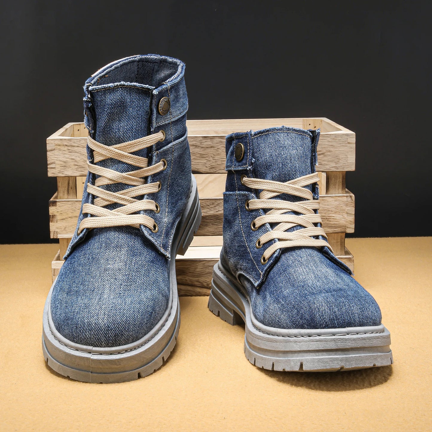 StreetFlex Denim Boots