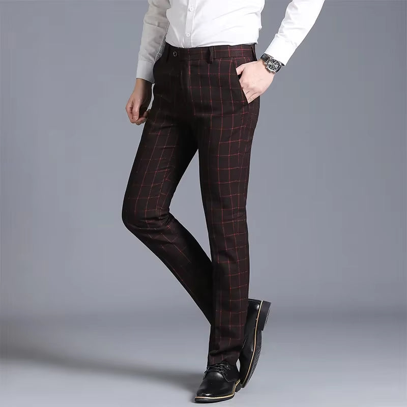 GridLine™ Premium Checkered Trousers