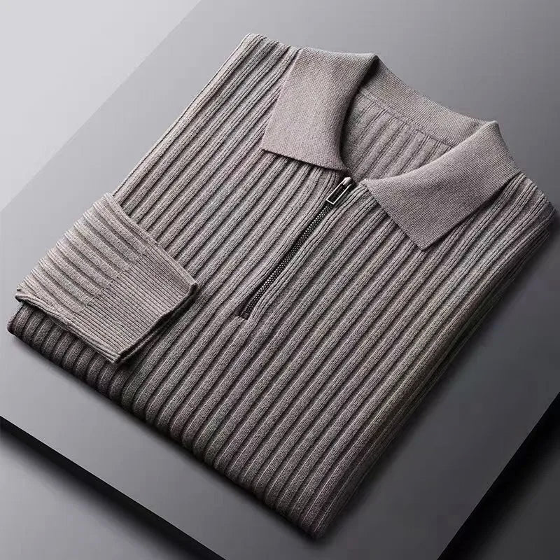 Classic Zip Polo Sweater