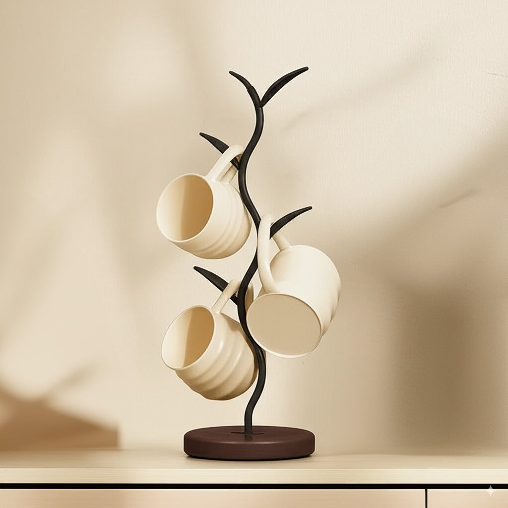 Vinecrest Walnut-Base Mug Tree