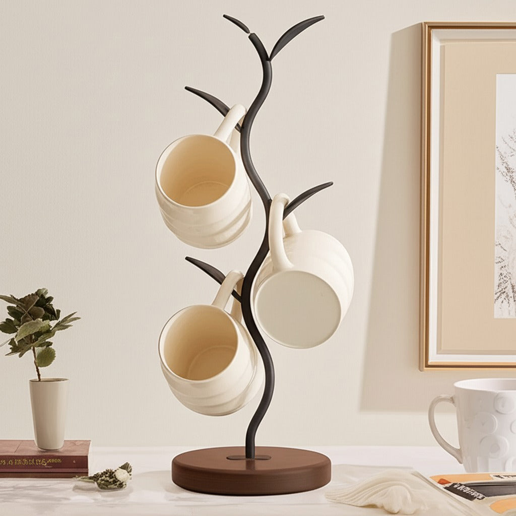 Vinecrest Walnut-Base Mug Tree