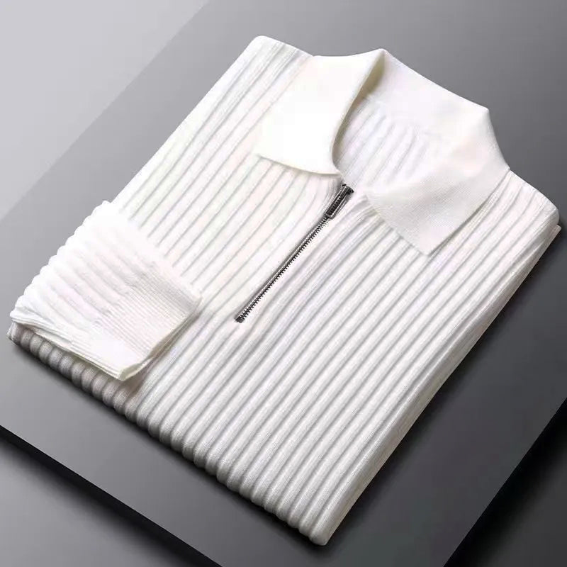 Classic Zip Polo Sweater